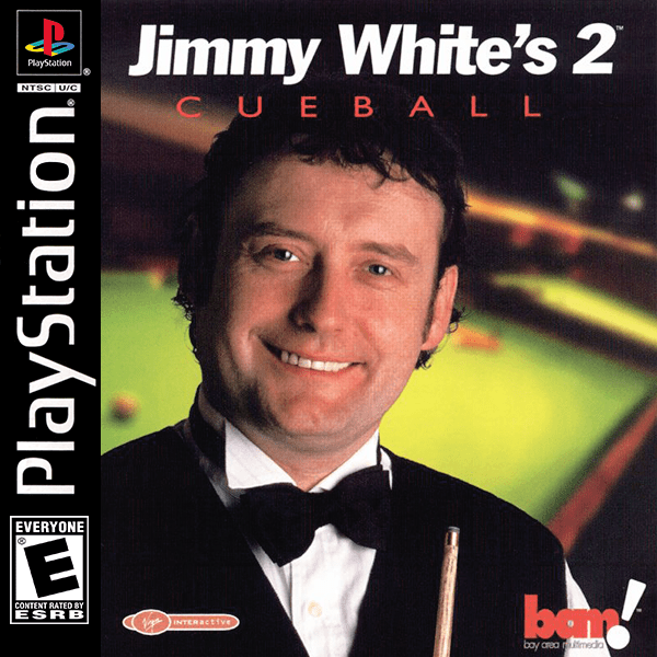 Jimmy White's 2 Cueball box art for Playstation
